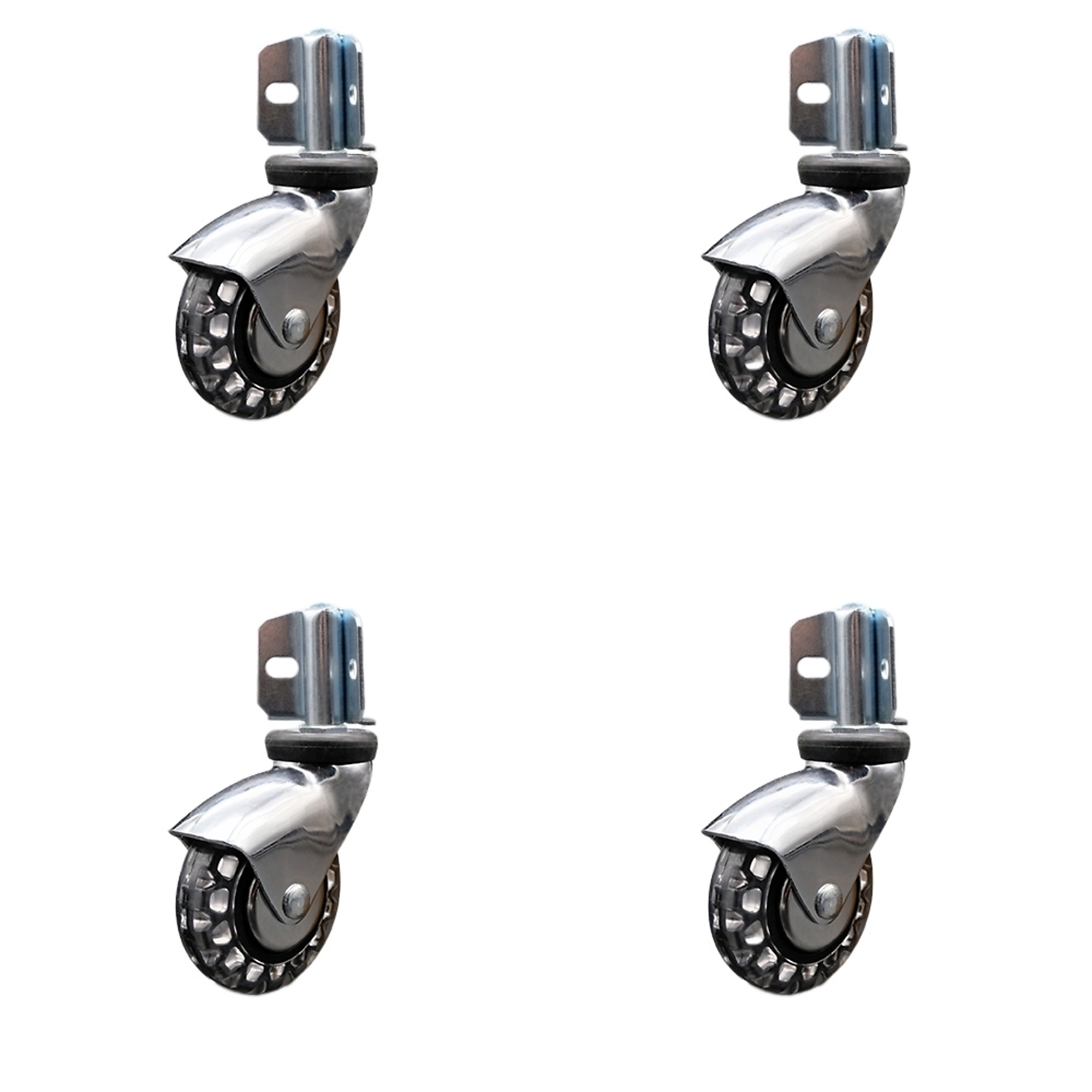 Service Caster, 3in. x 15/16in. Stem Casters, Wheel Diameter 3 in, Caster Type Swivel, Package (qty.) 4, Model# GR03S310-PPUBD-BC-71678-4-CB90-4